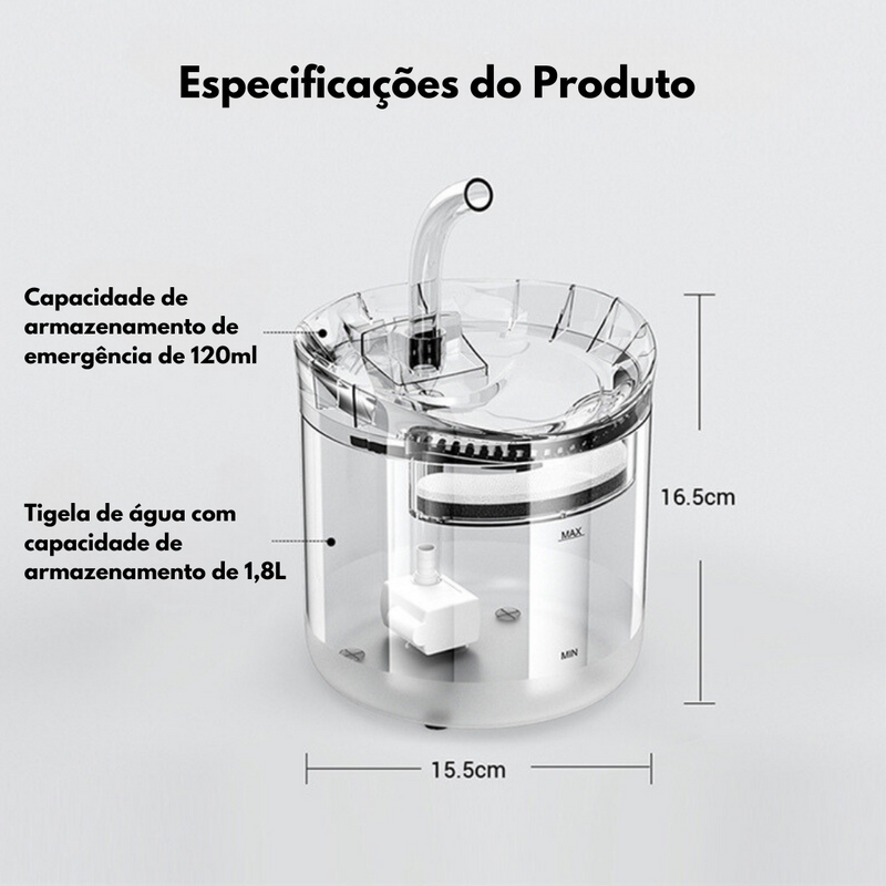 Fonte de Água Inteligente - Hidra Pet